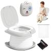 2025 Upgraded Portable Potty Training, Travel Potty for Toddler, portable toilet for kids Foldable, Apply to Seat Emergency Toilet for Camping, Outdoor,Car, Indoor(white Gray) view 1