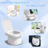 2025 Upgraded Portable Potty Training, Travel Potty for Toddler, portable toilet for kids Foldable, Apply to Seat Emergency Toilet for Camping, Outdoor,Car, Indoor(white Gray) view 3