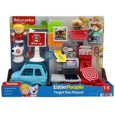 Little People Target Run Playset, Develops Imaginative Play, Motor Skills, Friendship, 1-5 Years