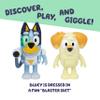 Bluey Surprise Blaster Suit Action Figure Set of 2, Articulated Character Toys with Neighbour Chucky Figurine, Small Action Figures for Kids Ages 3+ view 3