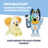 Bluey Surprise Blaster Suit Action Figure Set of 2, Articulated Character Toys with Neighbour Chucky Figurine, Small Action Figures for Kids Ages 3+ view 4