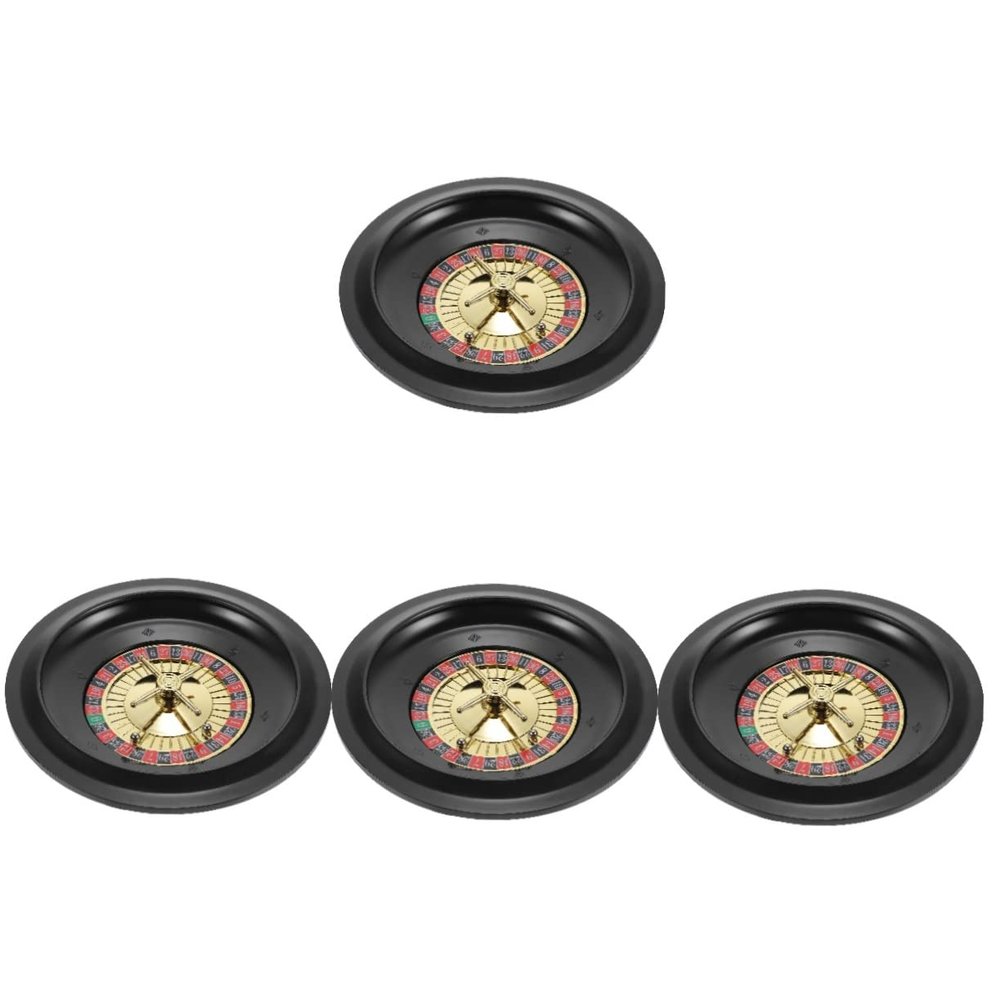 4pcs Poker Game Supply Poker Wheel for Bar Game Wheel Prop Household Poker Wheel Poker Game Rotating Wheel Party Game Prop Poker Game Wheel Russian Poker Wheel/126