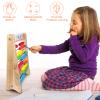 Wooden Abacus for Kids Math - 10 Row Bead Counting Frame with Counting Sticks & Number Alphabet Cards, Learn Counting, Educational Gift for Toddlers, Preschoolers - Ideal for Home, School & Daycare view 4