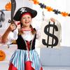 4Pcs 11.8 x 15.7 Inches Canvas Money Bags - Halloween Prop Money Bag with Dollar Sign, Money Sacks for Bank Robber Costume Pirate Cosplay Theme Party view 3