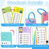Anemeeoke 1-12 Division Flash Cards, Large Math Table Flashcards, Including 15 Cards, 2 Dry Erase Markers, 1 Rings, Educational Times Table Flashcards for Classroom Home, for 1st to 3rd Grades view 4