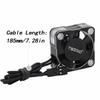 YSIDO Waterproof 3010 RC Cooling Fan 28000RPM Alluminum RC Car Motor Fan with Carbon Fiber Protective Board for RC Car 1/10 1/12 540 550 F540 3650 3660 Motor (Waterproof 3010S) view 3