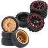OD2.75'' Nylon 12mm Hex Hub Wheel Rims & Rubber Tires & 10-Spoke 12mm Hex Hub Wheel Rims & Rubber Tires view 1