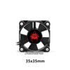 Dantenron RC Motor Cooling Fan 25mm 30mm 35mm 40mm 45mm 50mm High Speed Heatsink 28000RPM ESC Fans 6V-8.5V for 1/10 1/8 1/12 Truck Off Road Crawler Car 540 550 Brushless OR Brushed Motors (35mm) view 2