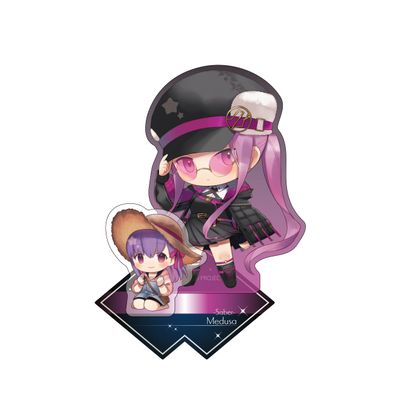 Algernon Products Fate/Grand Order Charatoria Acrylic Stand Saber/Medusa Approx. H 3.9 x W 3.9 inches (100 x 100 mm)