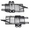 JGGZONE RC Trailer for Hauling Behind Car - Metal Hitch Mount Trailer with 4 Tires Heavy Duty Truck and RC Rock Cars Trailer for 1/18 RC Crawler TRX4M Defender Bronco K10 High Trail F150 view 3