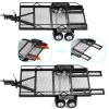 JGGZONE RC Trailer for Hauling Behind Car - Metal Hitch Mount Trailer with 4 Tires Heavy Duty Truck and RC Rock Cars Trailer for 1/18 RC Crawler TRX4M Defender Bronco K10 High Trail F150 view 4