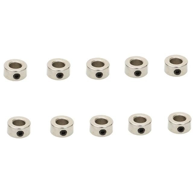 10PCS Metal Bushing Wheel Lock Card Holder Stainless Steel Small Shaft Sleeve Fixed Fastening Handmade for RC DIY Model Parts(Inner Dia 5.05mm)