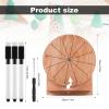 NQEUEPN 11.4 Inch Wedding Game Spinning Wheel, Wooden Prize Tabletop Spinner Erasable Raffle Spin The Wheel Game with Stand Roulette Wheel for Wedding Engagement Party School Family Games Baby Shower view 2