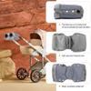 1 Pair Baby Stroller Gloves,Stroller Hand Muff Warm Gloves,Extra Thick Warm Waterproof Anti-Freeze Gloves for Parents Caregivers Carriage Handmuffs Stroller Accessories (Grey) view 4