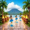 Blue Ornament Car Decor Shaking Head Doll Dancing Hula Girl Solar Powered Hula Girl Solar Dancing Girl Swinging Hawaiian Girl Solar Swinging Doll Decoration view 4