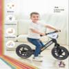 KRIDDO Balance Bike 2 Year Old, Toddler Balance Bike for Kids Aged 2-5, with DIY Colorful Stickers, Non-Slip Sporty Footrest, Racing-Style Frame, Gift for 2-4 Boys and Girls, Black view 2