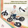 KRIDDO Balance Bike 2 Year Old, Toddler Balance Bike for Kids Aged 2-5, with DIY Colorful Stickers, Non-Slip Sporty Footrest, Racing-Style Frame, Gift for 2-4 Boys and Girls, Black view 4