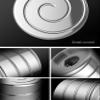 Desktop Spinning top fingertip Stainless Steel Vortex Optical Psychedelic Hypnotic Cylinder RELEX view 2