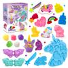 Color Dough Sets for Kids Ages 2-4, Unicorn Theme Dough Tools Kit for Kids Ages 4-8, 11 Piece Color Dough Accessories Arts Crafts Play Set, Preschool Education Toys for Toddlers Girls Age 3 4 5 6 7 8 view 1