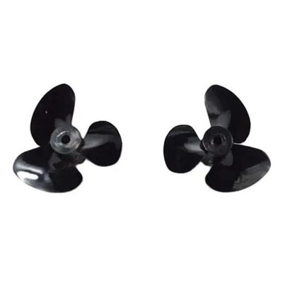 1Pair Three-Blade High-Speed Fully Immersed Paddle Ship Model Propeller Aperture 2.1mm Adapt to 2.3 Motor Shaft for DIY RC Boat(Dia. 26mm hole2.1)