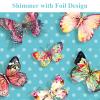 DWIYITTN Butterflies Journal for Girls - Birthday Gift for Teens & Kids, Notebook w/Pen & Magnetic Closure, 192 Pages Lined Hardcover Diary, 5.3"x7.5" view 3