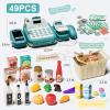 STACTCUTE 49PCS Pretend Play Cash Register Toy Set for Kids with Real Calculator,Scanner,Microphone,Conveyor Belt,Weighing Tool,Cashier Playset Realistic Gift for Toddler Kid Ages 3 4 5 6 7 8 (Green) view 2