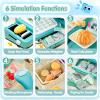 STACTCUTE 49PCS Pretend Play Cash Register Toy Set for Kids with Real Calculator,Scanner,Microphone,Conveyor Belt,Weighing Tool,Cashier Playset Realistic Gift for Toddler Kid Ages 3 4 5 6 7 8 (Green) view 3