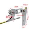 RC Boat 4mm 300mm Flexible Drive Cable Shaft + Shaft Strut Mount Holder Dual Water Pick Up Steering Rudder Kit for RC Boat Marine Mono(Right Hand) view 2