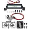 Electric Light, Black, Rectangular, 53mm/2.08 in Length, 12 White LEDs & 1/10 RC Car RC Car LED Light Headlights Spotlight view 1