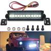Electric Light, Black, Rectangular, 53mm/2.08 in Length, 12 White LEDs & 1/10 RC Car RC Car LED Light Headlights Spotlight view 3