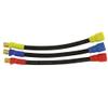 3-Pack 6.5mm Male to 8mm Female Bullet Connector Extension Wire Adapters, 10AWG High Temp Silicone Cable, 4.9in RC Motor to ESC Power Leads view 2