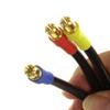 3-Pack 6.5mm Male to 8mm Female Bullet Connector Extension Wire Adapters, 10AWG High Temp Silicone Cable, 4.9in RC Motor to ESC Power Leads view 3