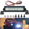 Electric Light, Black, Rectangular, 53mm/2.08 in Length, 12 White LEDs & 1/10 RC Car RC Car LED Light Headlights Spotligh view 3