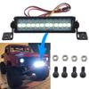Electric Light, Black, Rectangular, 53mm/2.08 in Length, 12 White LEDs & 1/10 RC Car RC Car LED Light Headlights Spotligh view 4