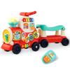 Ride On Toys for Toddlers 1-3 Boys Girls, 4-in-1 Push Pull Sit and Ride Train, Walking Car Toy for 1 Year Old Learning to Walk, Sit-to-Stand Walker for Baby Kids Ages 1 2 3 4 Outdoor Indoor Toy view 1