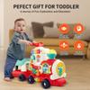 Ride On Toys for Toddlers 1-3 Boys Girls, 4-in-1 Push Pull Sit and Ride Train, Walking Car Toy for 1 Year Old Learning to Walk, Sit-to-Stand Walker for Baby Kids Ages 1 2 3 4 Outdoor Indoor Toy view 3