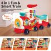 Ride On Toys for Toddlers 1-3 Boys Girls, 4-in-1 Push Pull Sit and Ride Train, Walking Car Toy for 1 Year Old Learning to Walk, Sit-to-Stand Walker for Baby Kids Ages 1 2 3 4 Outdoor Indoor Toy view 4