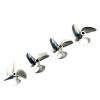 1PCS CNC Matel RC Boat 3 Blades Propellers 6.35mm 1/4" Pitch 1.4 Props 58mm 61-70mm 74mm for Gasoline Nitro RC Boat Speed Mono Catamaran(D62mm) view 2