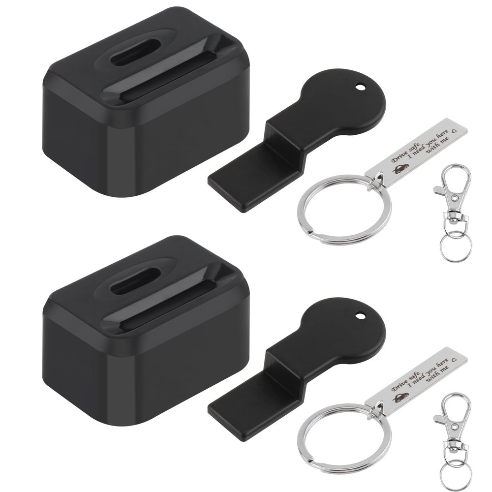 QOPAHI Car Seat Buckle Guard, Seatbelt Locks for Kids/Special Needs from Unbuckle Belts, Belt Buckle Holder Seatbelt Buckle Cover Locking Clip Fits Almost Vehicles(2Pack)