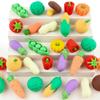 30 Pcs Vegetable Erasers for Kids - 3D Take Apart Puzzle Erasers for Desk Pet, Classroom Prizes, Game Rewards, Party Favors, Class Treasure Box view 1