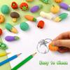 30 Pcs Vegetable Erasers for Kids - 3D Take Apart Puzzle Erasers for Desk Pet, Classroom Prizes, Game Rewards, Party Favors, Class Treasure Box view 3