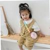 Girls Crossbody Purse Cartoon Silicone Donut Handbag Cute Kids Shoulder Bag for Gift rosy, Fidget Purse view 2