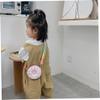 Girls Crossbody Purse Cartoon Silicone Donut Handbag Cute Kids Shoulder Bag for Gift rosy, Fidget Purse view 4