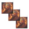 Jihqo Baby Washcloths 3 Pack Fire Dragon Face Towel 12x12 Soft Absorbent Muslin Towels for Newborns Cotton Baby Wipes view 1