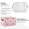 xigua Cute Bow Large Storage Basket 2PCS,Collapsible Toy Storage Bin Laundry Basket with Handle,Used for Home Closets, Offices, Bedrooms513 view 2