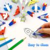 32 Pcs Aircraft Puzzle Erasers - 3D Take Apart Rocket Pencil Erasers for Kids Classroom Prizes, Treasure Box, Game Rewards, Party Favors view 3