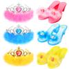 Princess Dress Up Shoes Set, Girls Role Play Dress Up Toys,Toddler Pretend Play Crown Kit Gift Set for Little Girls Aged 3-6 Years Old view 1