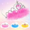 Princess Dress Up Shoes Set, Girls Role Play Dress Up Toys,Toddler Pretend Play Crown Kit Gift Set for Little Girls Aged 3-6 Years Old view 2