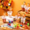 Chivertion 210 Pcs Thanksgiving Party Favors Fall Pumpkin Stationery Set Happy Thanksgiving Day Stamps Pencils Sharpener Erasers Stickers Cups for Autumn Harvest Exchange Gift Prizes Fillers Supplies view 4