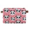 xigua Cute Panda Large Storage Basket 1PCS,Collapsible Toy Storage Bin Laundry Basket with Handle,Used for Home Closets, Offices, Bedrooms374 view 1